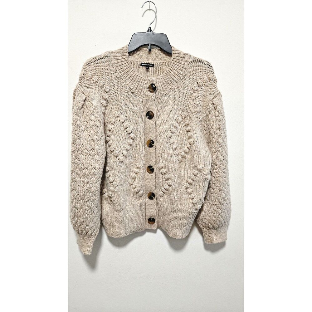 Who What Wear Bobble Cardigan Oatmeal XL
